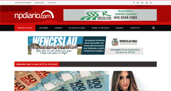 Desktop Screenshot of npdiario.com