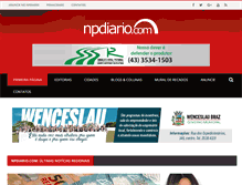Tablet Screenshot of npdiario.com
